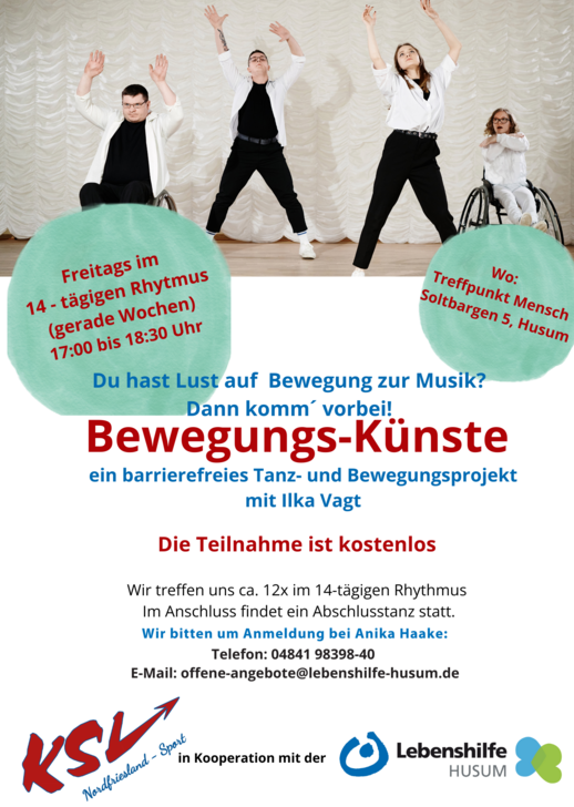 Bewegungs-Künste, Teilnahme jederzeit möglich