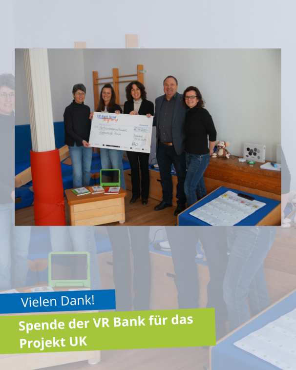 Unterstützende Kommunikation für Kinder: Spende der VR Bank Nord-Stiftung